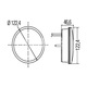 ACHTERLICHT LED 9-31V DIAM 122MM HELDER ROOD